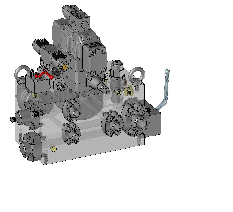 Bloc hydraulique composants