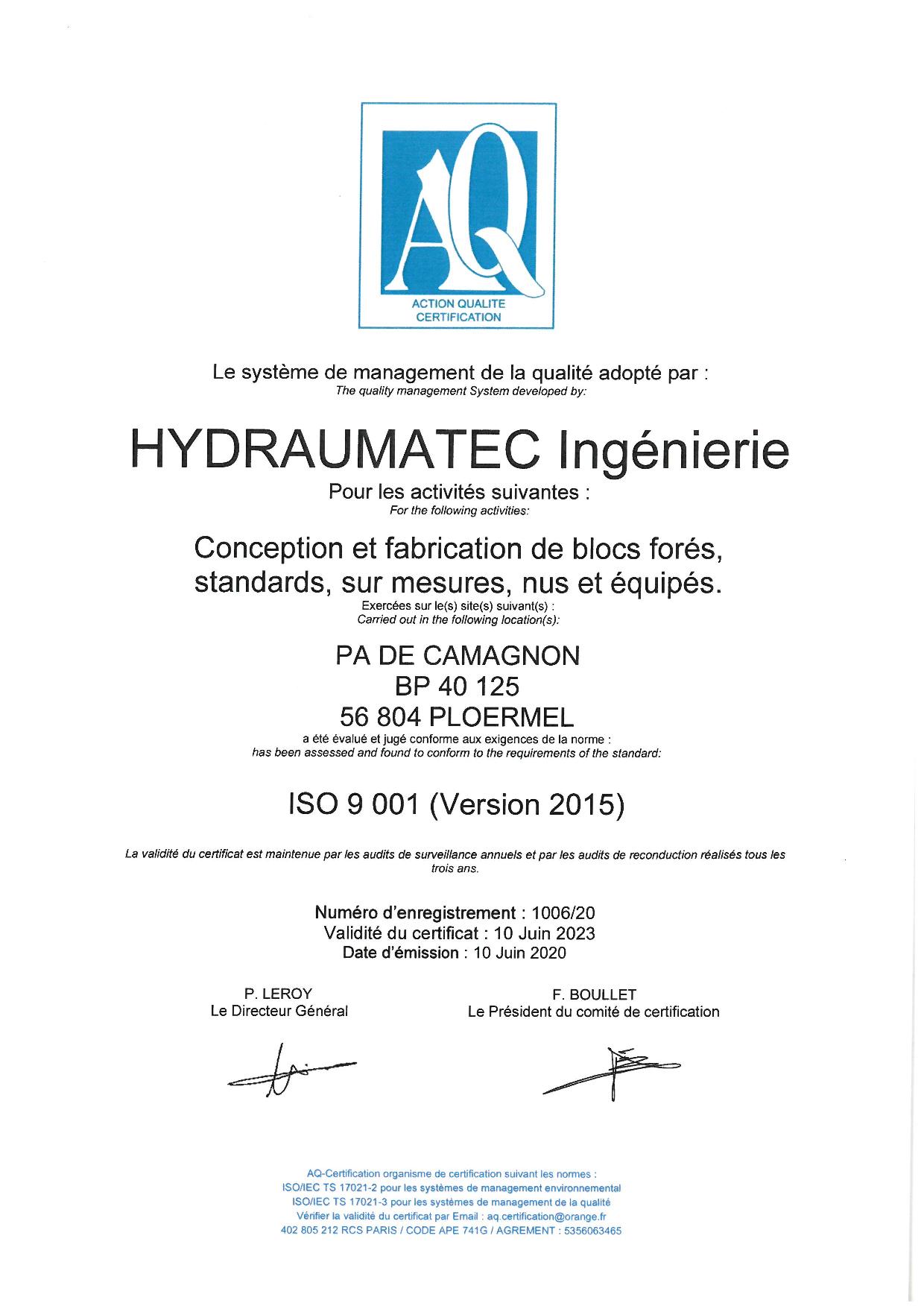 ISO 9001 BRETAGNE