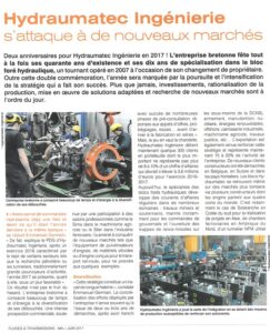 Lire la suite à propos de l’article Hydraumatec s’attaque à de nouveaux marchés